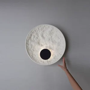 Nordic LED Wall Lamp Modern Minimalist Art Circular Moon