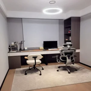 Nordic Light Luxury Book Desk Custom Color Paint for Seaside Humid Apartment Long-term Home Office Usage