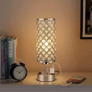 Nordic Light Luxury Personalized Metal Bedroom Bedhead Study Designer Home Desk Lamp LED Charging and Plug in Dual Purpose Lamp