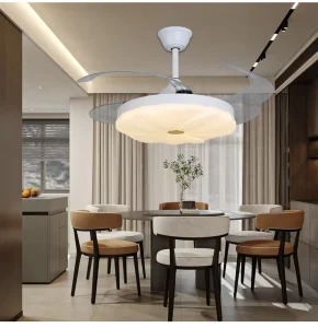 Nordic Light Pendant Minimalist Chandelier Pendant Light for Dining Table Ceiling Fan with Light and Remote