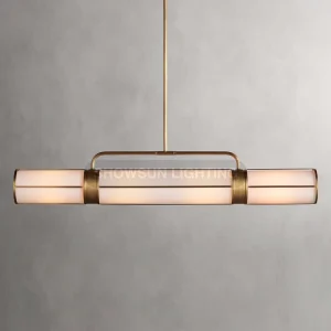 Nordic Linear Pendant Light Living Room Chandelier Luxury Lighting Modern Minimalist Restaurant Long Chandelier