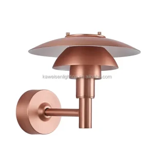 Nordic Metal Aluminum Rose Gold Three Layer Wall Lamp Living Room Study Corridor Decorative Wall Lighting Bedroom Bedside Light