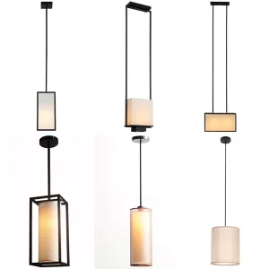 Nordic Modern Alabaster Pendant Light Square Rectangular Led Chandelier For Bar Counter Bedside Corridor Hallway Foyer Dining