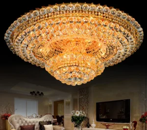 Nordic Modern Crystal Led Ceiling Light Pendant Flush Lamp Ceiling Crystal Lamp