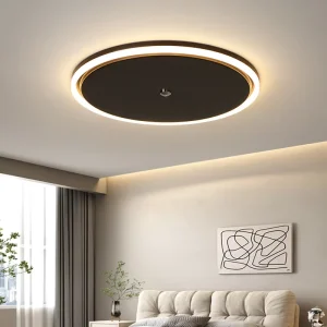 Nordic Modern LED Ceiling Fan Lamp Invisible Design for Bedroom & Dining Room Electric Fan Light for Household Living Room