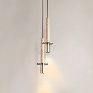 Nordic Modern Minimalist Designer Luxury Pendant Lamp Black Long Line Droplight for Bedroom Natural Chandeliers Pendant Lights