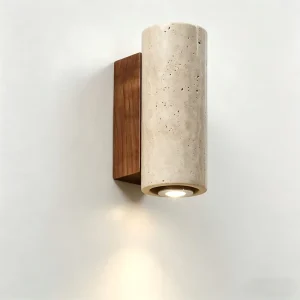 Nordic Modern Simple Yellow Cave Stone Wall Lamp LED Background Decorative Lamp for Bedroom Bed Corridor Designer