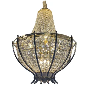 Nordic Modern Style Luxury Gold Pearl Black Finish Crystal LED Pendant Light Indoor Wedding Chandelier Hotel Lobby Staircase