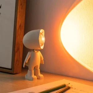 Nordic Robot Projector Lamp Ambient Light Bedroom Home Decoration Accessories