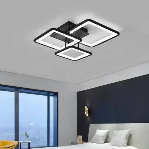 Nordic Simple Geometric LED Ceiling Chandelier Modern Acrylic Lamp for Hotel Living Room