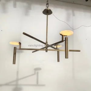 Nordic Solid Brass Pendant Lighting Ceiling Lamp Living Room Chandelier Hanging Lamp Vintage Pendant