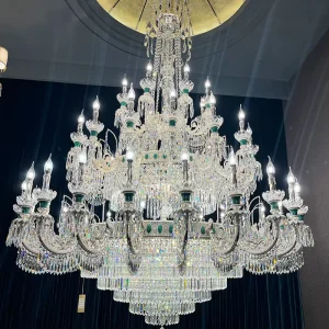 Nordic Style Luxury Crystal Chandelier Hotel Large Decorative Pendant Chandelier Light