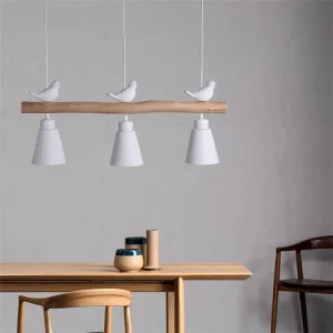 Nordic Style Round Ceramic Chandelier Pendant Light for Hotel Ceiling Fixture Home Decor