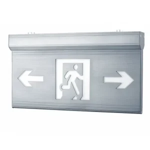 ODM OEM Aluminum Emergency Exit Lighting Sign Rechargeable LED 220V Emergency Sign Light