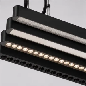 OEM Custom Architectural LED Linear Pendant Light with Direct Indirect Distribution for Commercial Lighting Projects