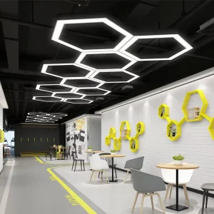 OEM Customized Design Indoor Lighting Lamp Fixture Linkable LED Strip Hanging Ceiling Office Pendant Linear LED Batten Light