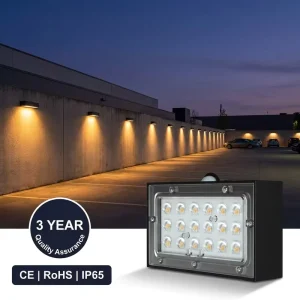 OEM High Efficiency 150lm W Solar LED Wall Lamp Real Lumen Market Proven for Building Exterior Garden
