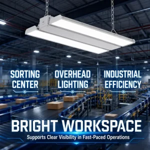 OEM/ODM 100W High Power SMD2835 Pendant Linear High Bay Lights IP54 Rating Aluminum Lamp Body Factory Warehouse