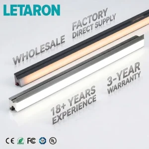 OEM ODM Aluminum Alloy LED Profile Light 12V 24V DC Custom Cuttable Vertical Illumination Cabinet Rear Panel Lighting Strip