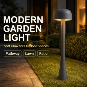 OEM ODM Commercial Outdoor LED Mushroom Light Modern Garden Bollard Lamp for Hotel Villa Lawn Pathway Patio Landscape Lighting