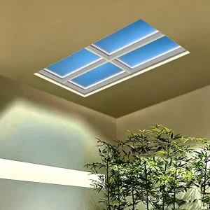 OEM ODM Decorative Flat Sky Panel Energy Saving Power Efficient Lamp For Shopping Mall Retail Store