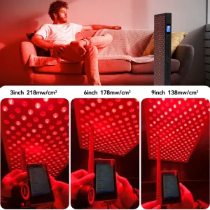 OEM ODM High Power Red NIR Light Therapy Panel Multiple Wavelength Touch Screen Control Infrared Therapy Lamp With Stand