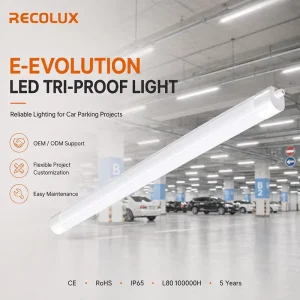 OEM ODM Lighting Customization LED Tri Proof Light Manufacturer for Parking Garage Projects