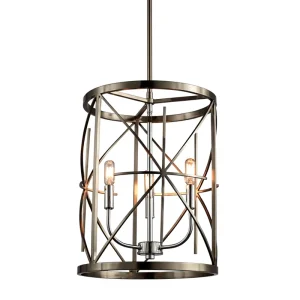 OEM ODM Luxury Classic 3-Light LED E12 Candle Lantern Chandelier Adjustable Chain Pendant Lighting for Hallway Dining Room