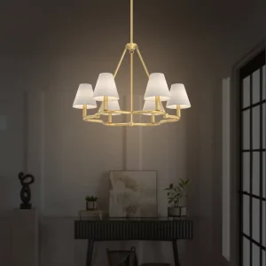 OEM ODM Minimalist Nordic Gold Iron Hanging Design Pendant Led Lamp Round Chandeliers Lights