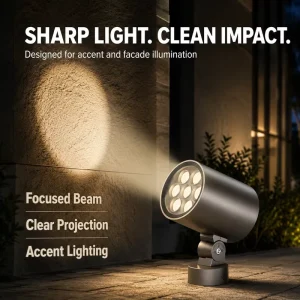 OEM ODM Modern Architectural Spaces LED Outdoor 15W Spotlight Precision Lighting Landscape Accent Lamp Facade Bridge Wall Washer