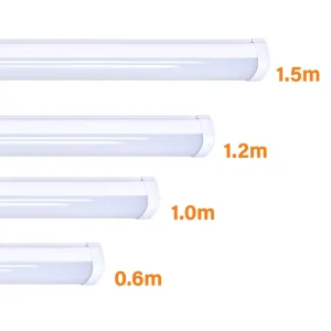 OEM ODM PC Housing Tri Proof IP65 LED Linear Batten Light 15W/30W/40W 1.5m Linkable Warehouse Use 5-Year Warranty 2700-6500K