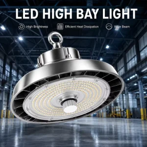 OEM ODM UFO LED High Bay Light 100W 150W 200W High Lumen Aluminum for Warehouse Workshop Factory Garage Indoor Lamp