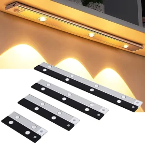 OEM ODM USB Rechargeable PIR Sensor Night Light Wireless Magnetic Kitchen Under Closet LED Under Cabinet Lighting Motion Sensor