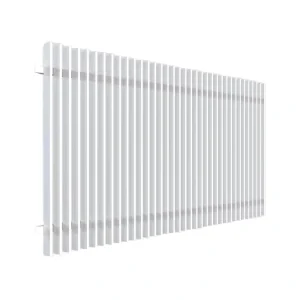 OEM and ODM Black Aluminum Alloy Batten Fence Panel 2.2m Wide 6 Feet Coated Anti UV Durable 3D Modeling Modern for Houses