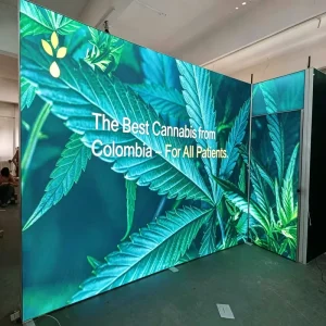 OEM&ODM Exhibition Custom SEG Tension Fabric Trade Show Expo Marketing Booth Design Stand Fair Light Box Vinyl Printing