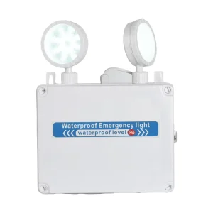 OSL IP65 Waterproof 2*5W Double Head LED Emergency Lights Adjustable Mounted 220V Solar SMD ABS Rechargeable Outdoor Exit Ra90