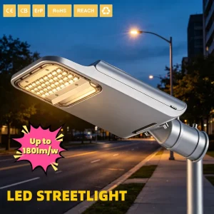 OUTLUX G036 IP66 50W LED Street Parking Light 6500K Color Temp 180lm W Efficiency Aluminum Alloy Construction AC Power