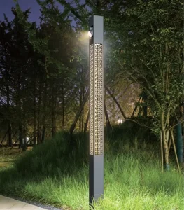 Octagonal Courtyard Lamps Landscape Lighting Hot Dip Galvanized Stainless Steel Pole 200 km/h Wind Resistance & 5-Year Warranty