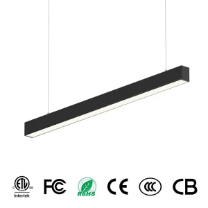 Office 36W 4FT 3CCT 4680LM Pendant Mounted Linear Light Aluminum Linkable 0 10V Dimmable LED Linear Light
