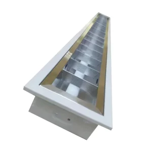 Office Lighting 1200mm 4ft 5ft Embedded Modern Louver Grille Lamp 1x36W 1x40W T8 LED Grille Tube Light Fitting 6000K CE