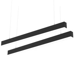 Office Pendant Linear Led Batten Light 1.2m Hanging Panel Linear Led Ceiling Light Fixture for Restaurant Hotel Shopping Mall