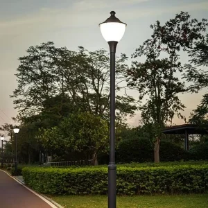 Only Light Head Low Voltage Durable Post Light Customizable Post Light Modern Pole Light for Street Park Villa Courtyard