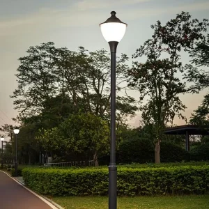(Only Light Head) Low Voltage Durable Post Light Customizable Post Light Modern Pole Light for Street Park Villa Courtyard