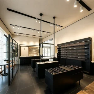 Optical Store Fixtures Bespoke Design Stylish Lighting Complete Mall Interior Solutions