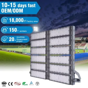 Original Factory OEM ODM Ip65 100V 277V 100W 200W 300W 400W 500W 600W 800W 1000W 1200W Aluminium Led Flood Light Stadium Light