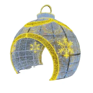 Outdoor 3D Illuminated Walk Bauble Christmas Decoration for Commercial and Landscape Festive Events
