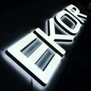 Outdoor Acrylic Illuminated Signs NO MOQ Customized Advertising LED Light Business Sign for Shop