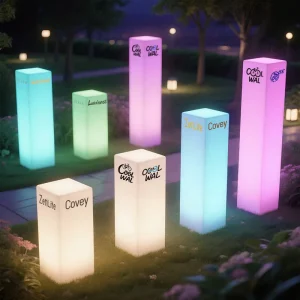 Outdoor Advertising Light Luminous Billboard Lights LED for Conventions Custom Totem Tall Outdoor Sign Event Lighting