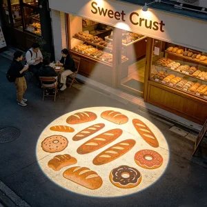 Outdoor Advertising Projection Lights for Shop Entrance Sign