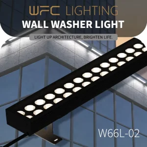 Outdoor Architectural Building Facade Lighting Aluminum LED Wall Washer IP66 Waterproof DMX512 RGB Linear Wall Washer Light